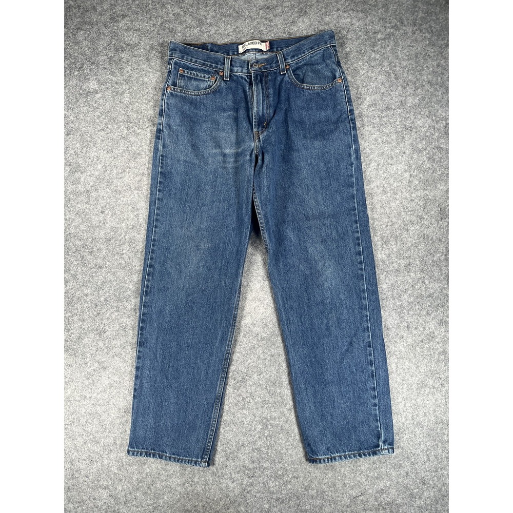 Levis 550 Jeans Mens 33x30 Blue Relaxed Fit Tapered Leg 100% Cotton Denim Casual